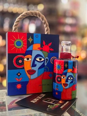 scatola di liquore decorata a mano